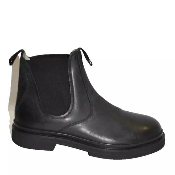New! ALLSAINTS Men's Jonboy Pull On Chelsea Boots Black Size 45 EU 12 US DD448